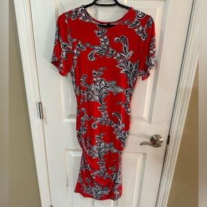 Red Paisley T-shirt, Maxi Dress